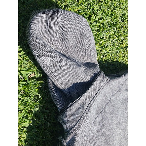 Empyre Coat Size Large Parka Jacket Pockets, Gray, Hooded Zipper Button Military - Picture 7 of 8